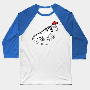 Christmas Iguana Baseball T-Shirt